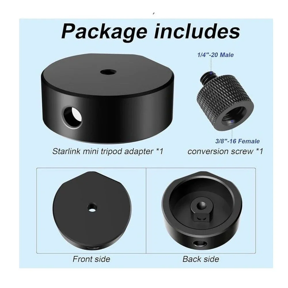 Tripod Adapter mount for Starlink Mini, Aluminum Alloy Tripod Adapter only